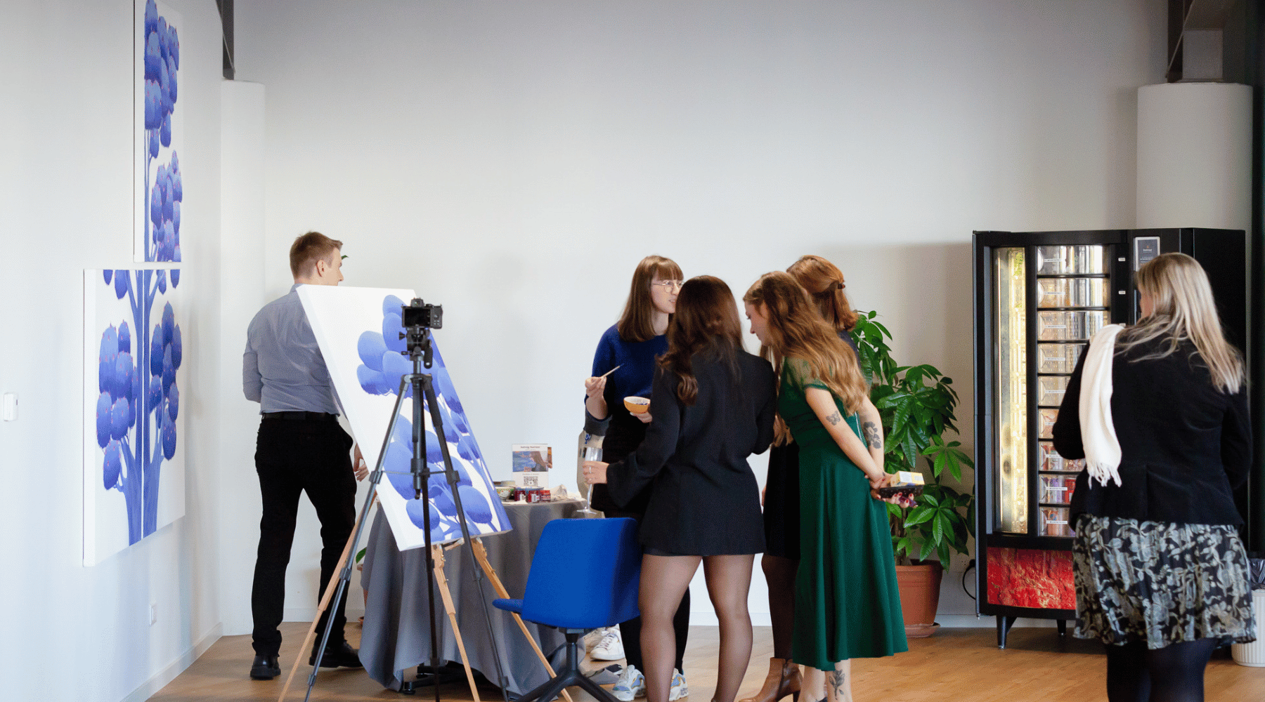 Live painting entreprise - inauguration